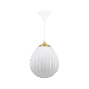 Around the World Lampskärm Ø27 cm White/
Brushed Brass