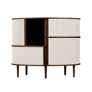 Audacious Highboard Skåp Mörk Ek/White Sands