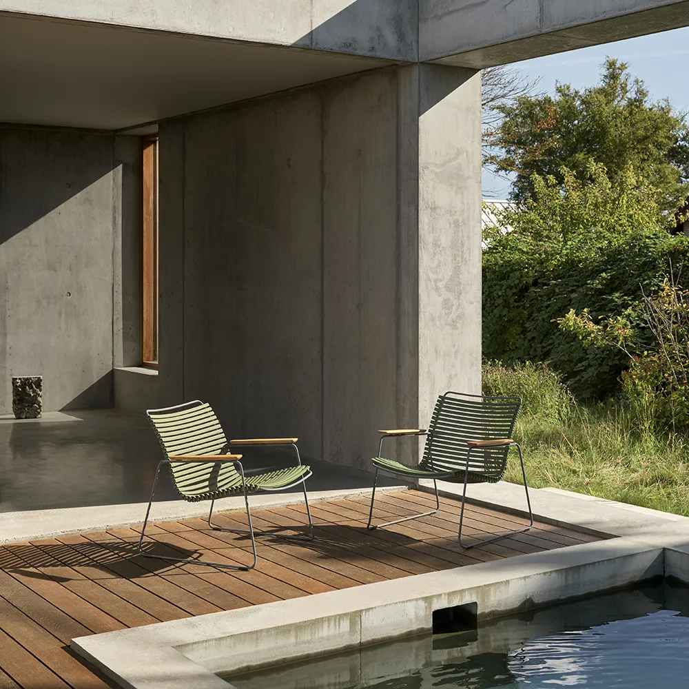 Click Roomy Lounge chair cushion Ash