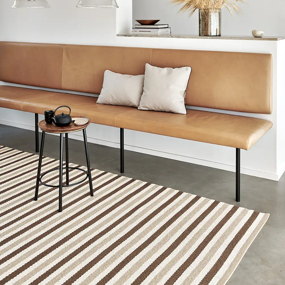 Alternativ bild 1 för Pappelina Teo matta 85 cm x 200 cm, brown/beige/vanilla