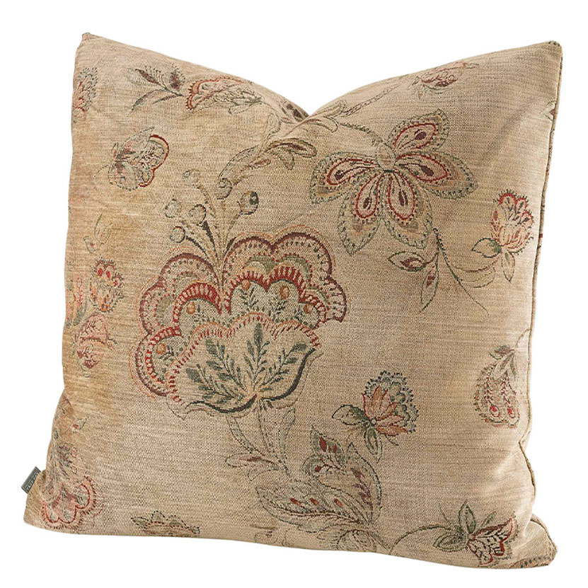 Miralago Flower Beige Kuddfodral Plain 60X40