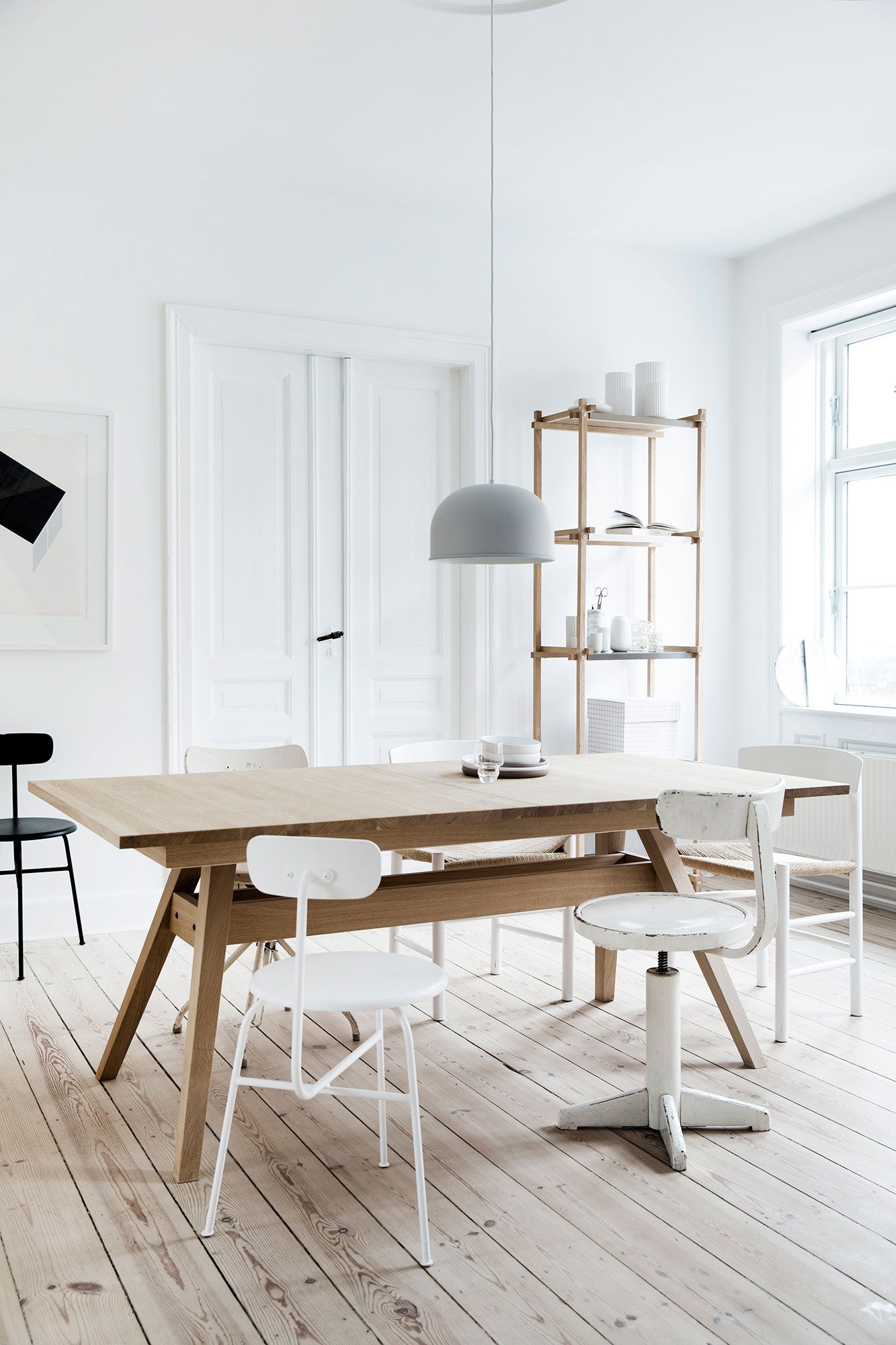 Sm11 Bord Ek Vitolja/Svart Nanolaminat 183-275X100X74Cm 