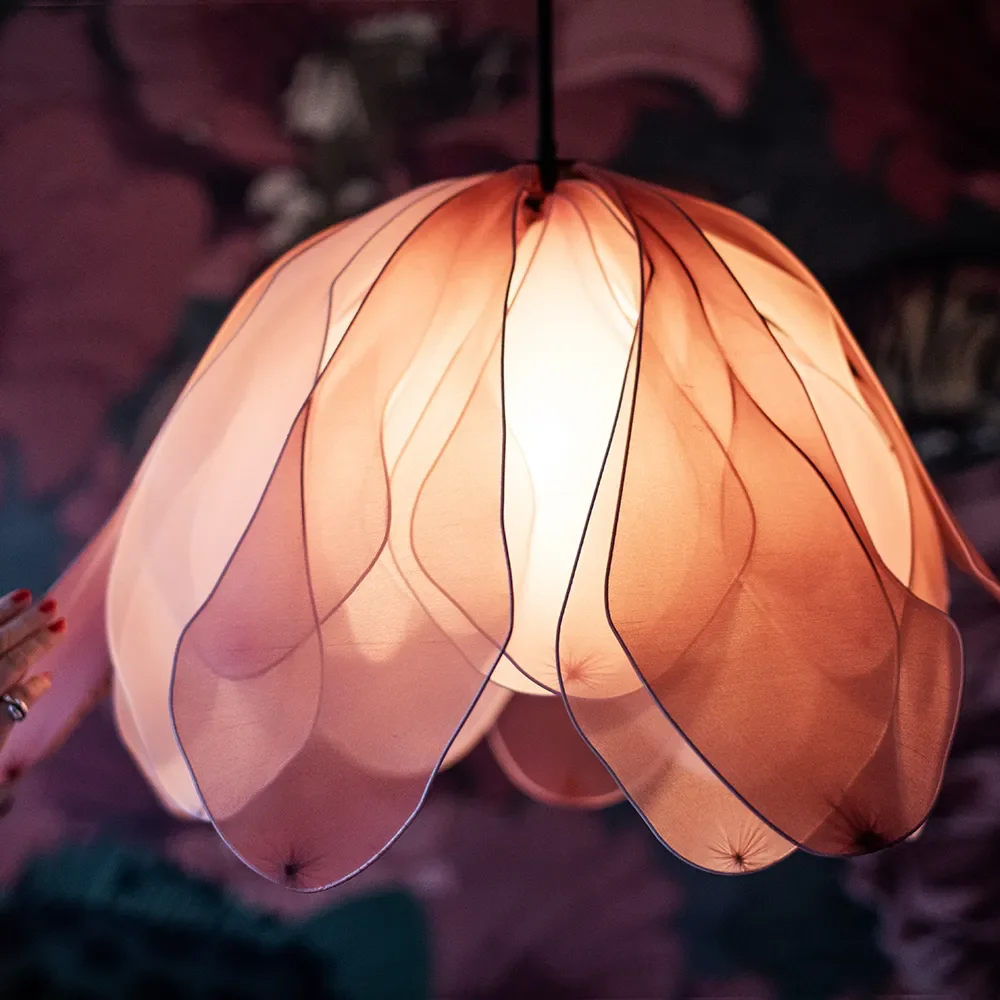 Lou Lou taklampa Ø80cm Rosa