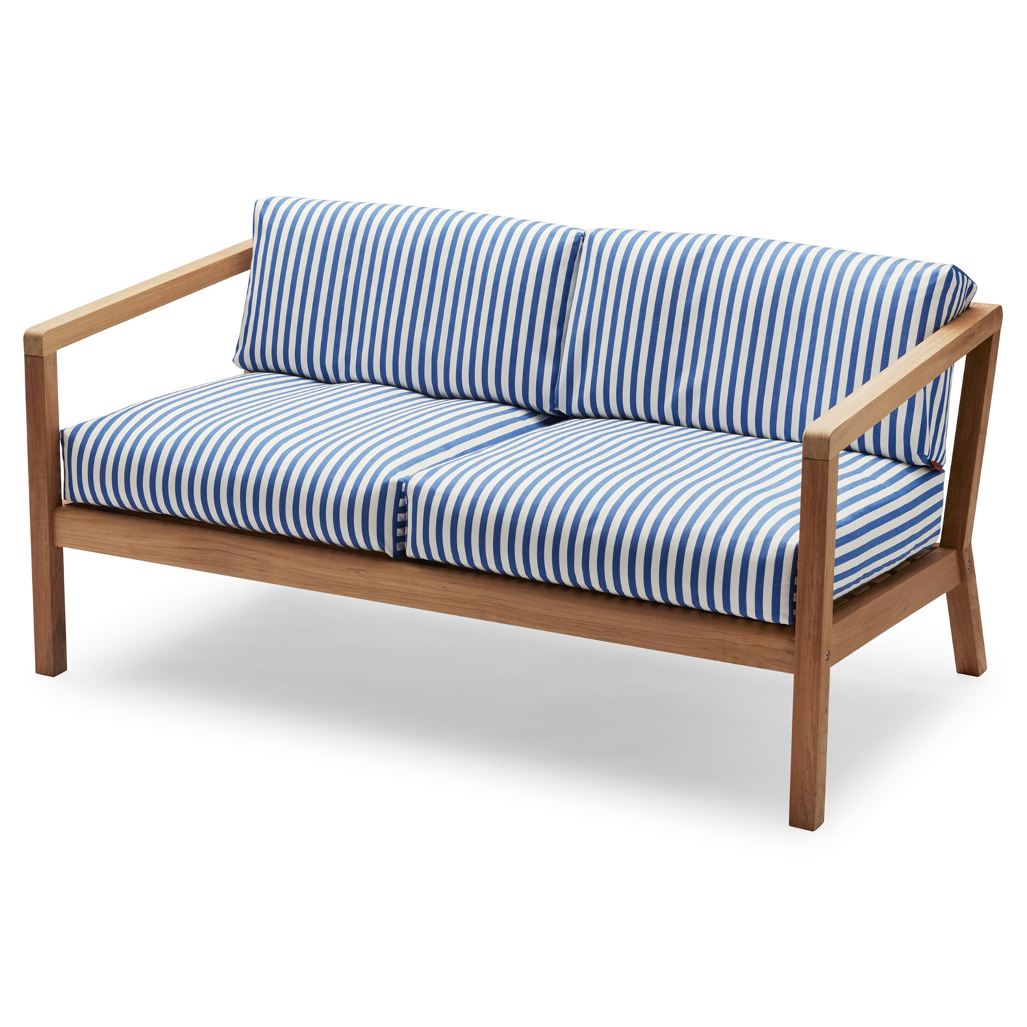 Skagerak Virkelyst 2-Seater Sea Blue Stripe Teak