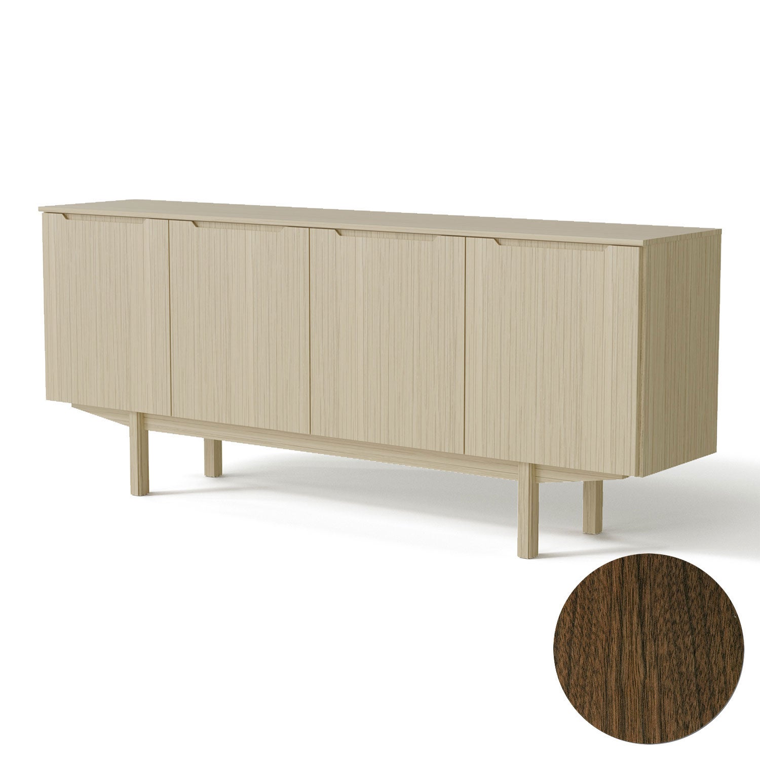 skovby, sm306 skänk valnöt naturolja 194 cm