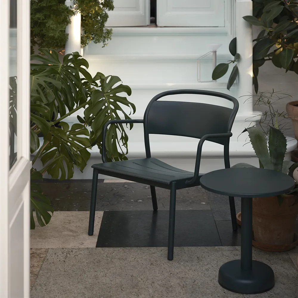 Alternativ bild 1 för Muuto - Linear Steel Lounge Armchair - Trädgårdsstol - Grey - H75,4 x D68,4 cm
