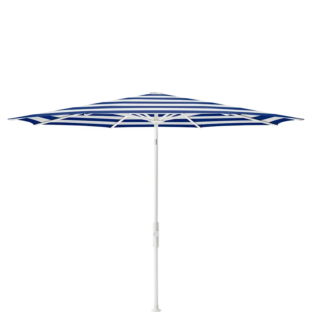 Glatz, Twist 270 cm parasoll matt white Kat.5 602 Blue Stripe