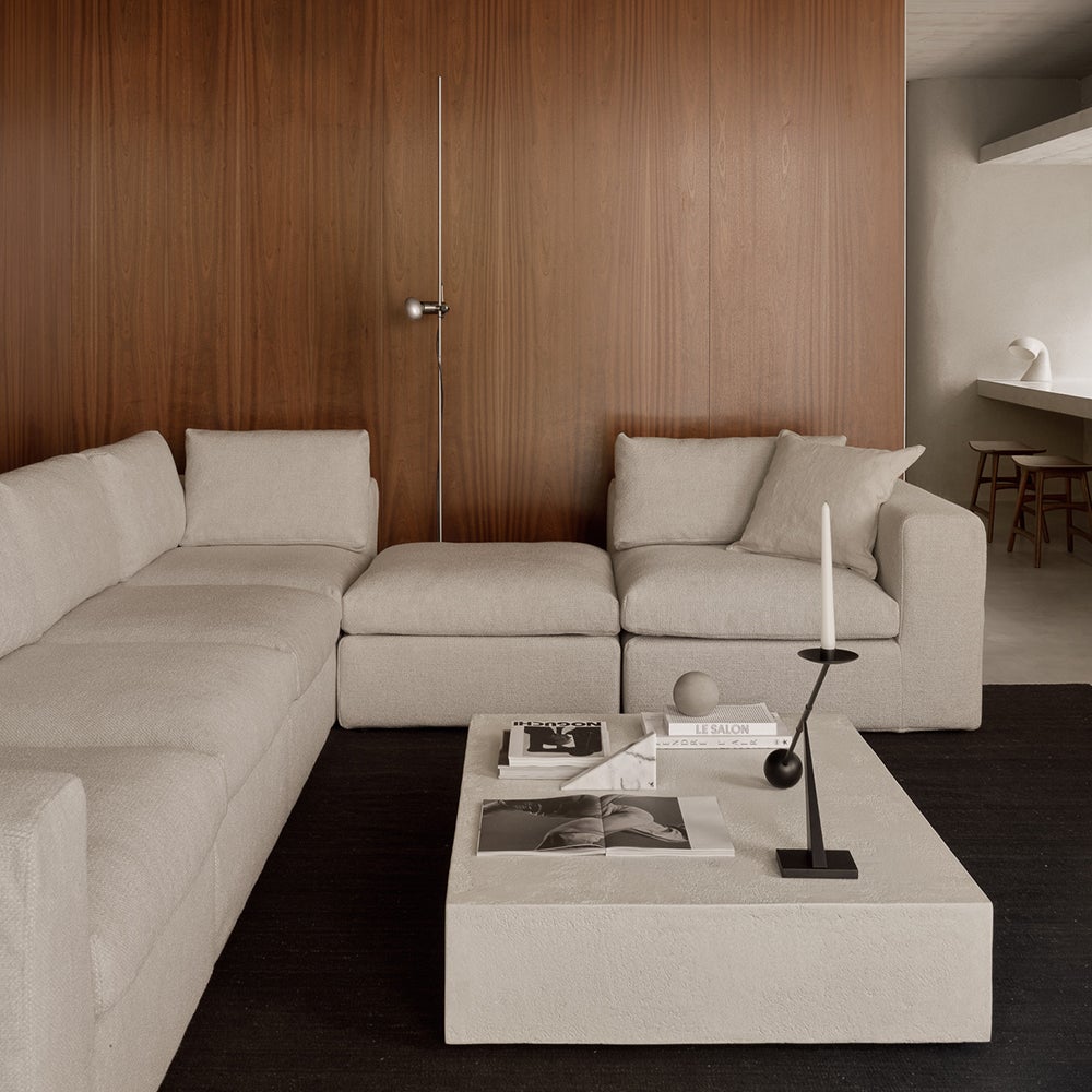 Mellow Fotpall Ivory 