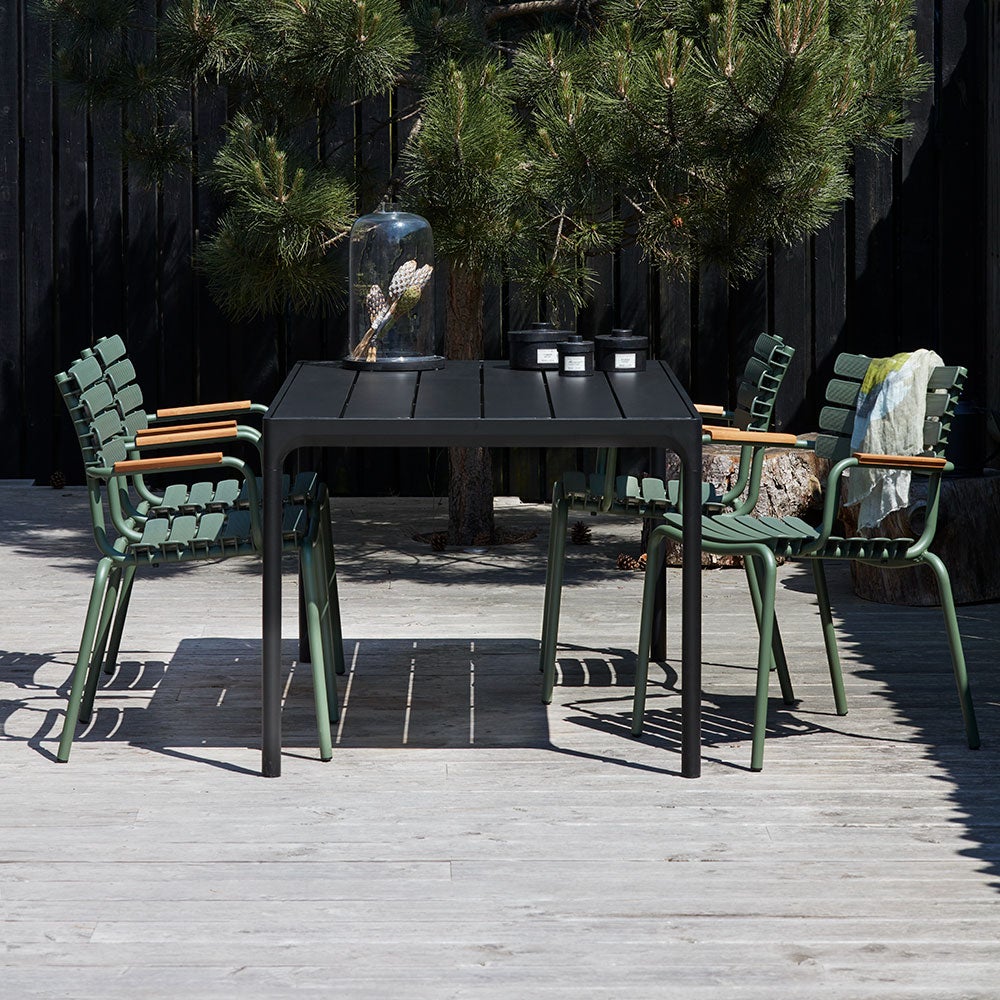 ReCLIPS matstol Svart/Svart Aluminium Bamboo 