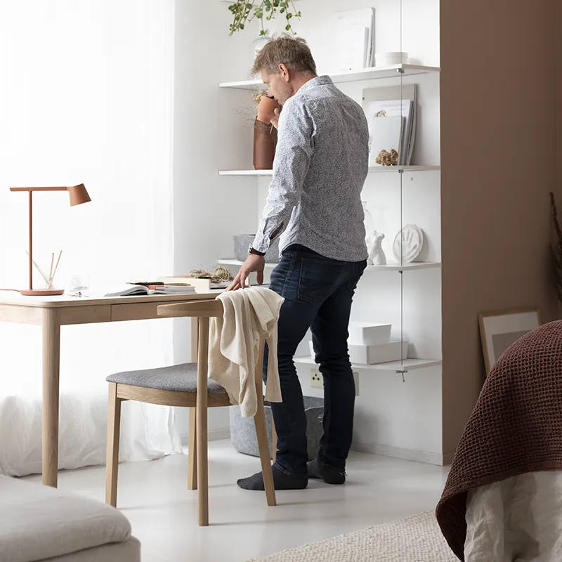 Sm131 Skrivbord Ek Massiv Naturolja 115X55X74Cm 