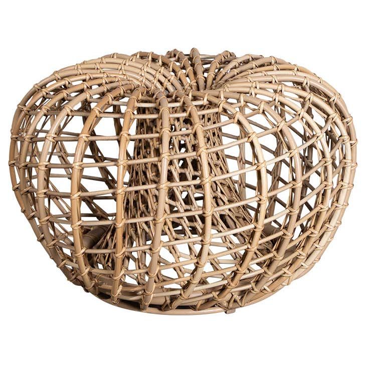 cane-line, nest fotpall liten natural