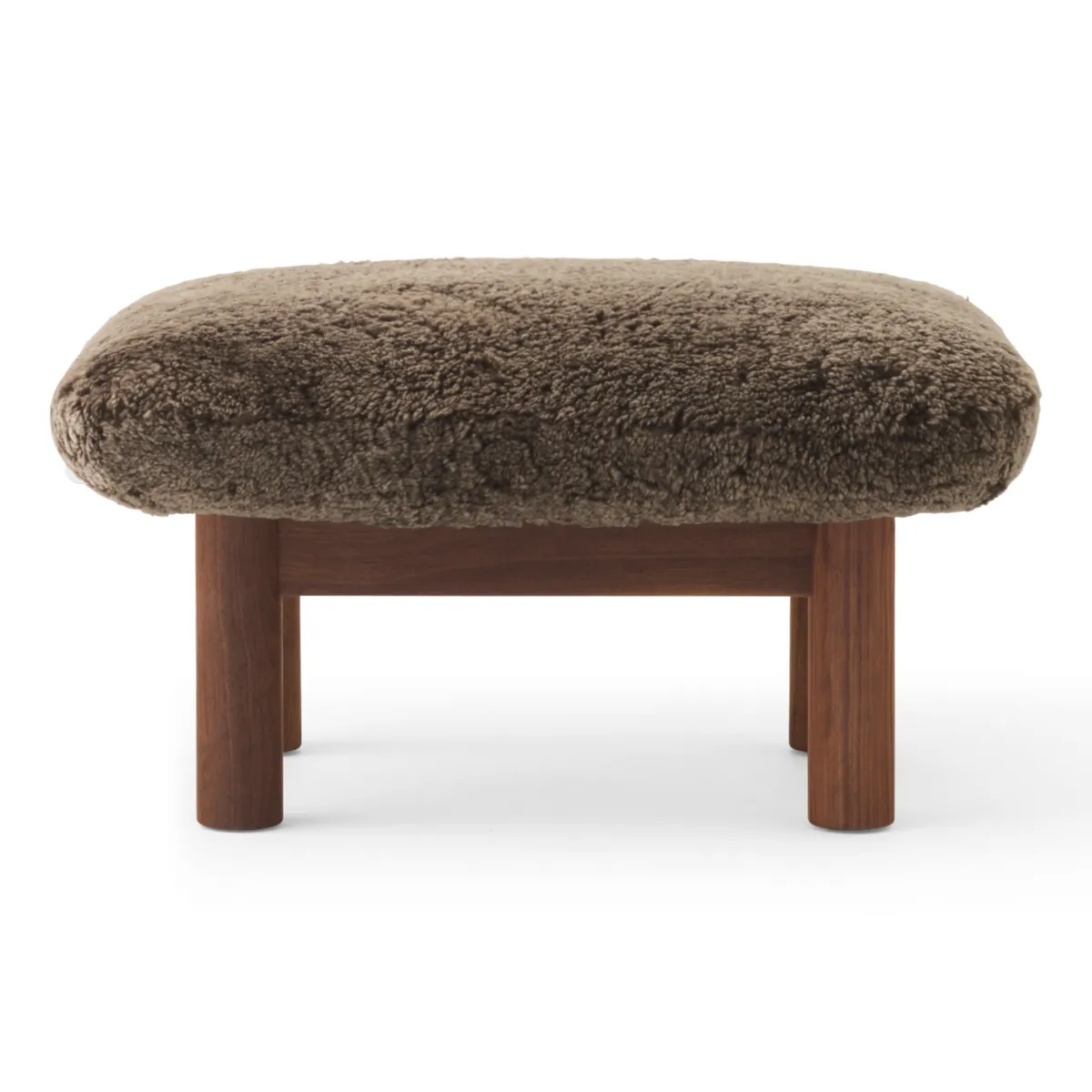 Brasilia pall massiv valnöt, Sheepskin Nevotex Root