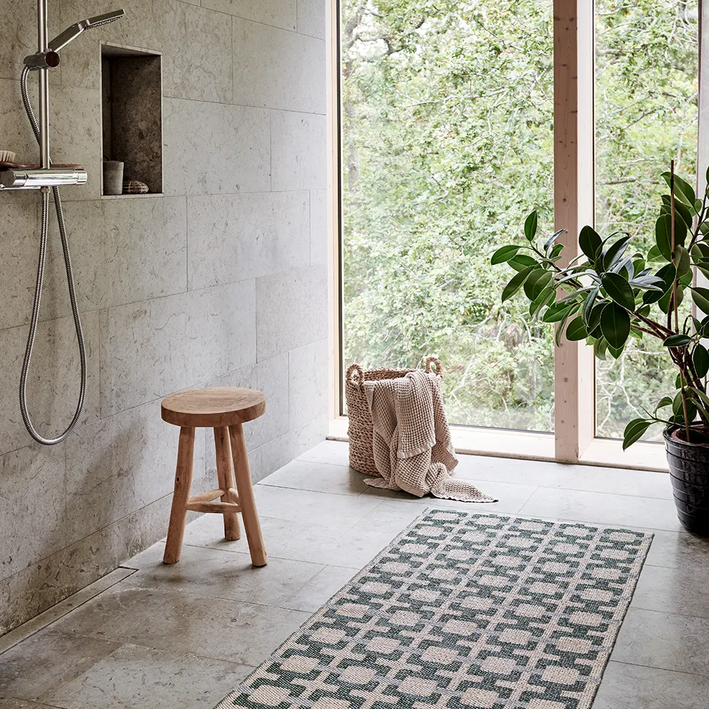 Tom matta Leaf/Cream/sage 70 x 300 cm