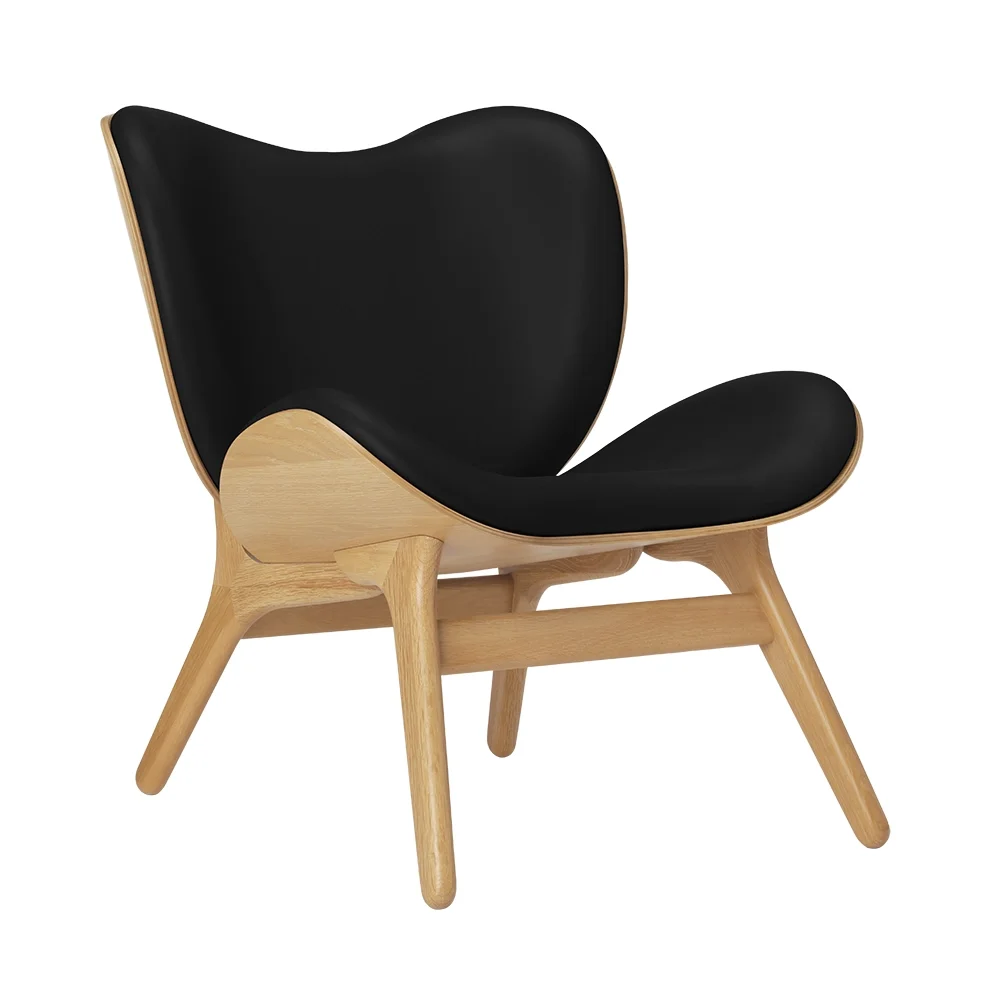 A Conversation Piece Loungestol Oak/Hope Leather Black