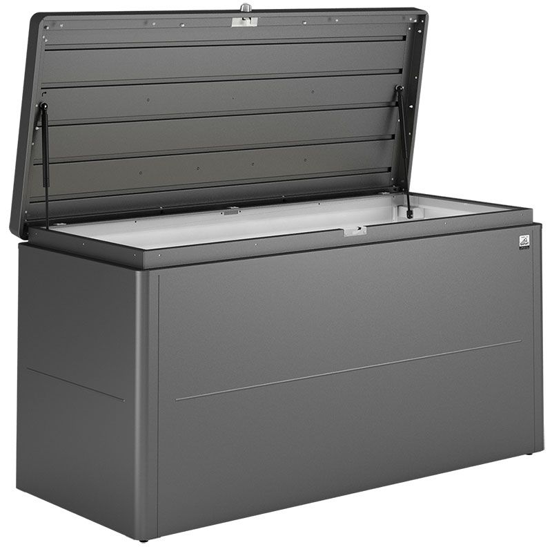 Loungebox 160 cm mörkgrå