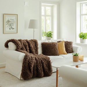 Wooly Pläd Brown