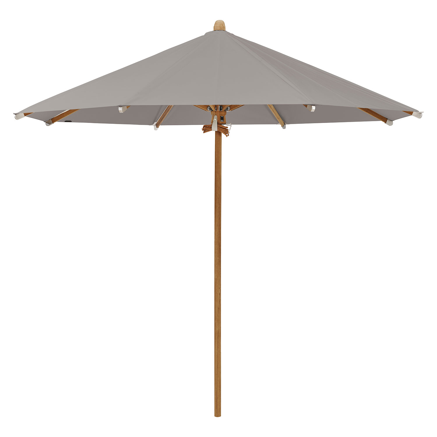 Teakwood parasoll 350 cm kat.5 686 urban clay