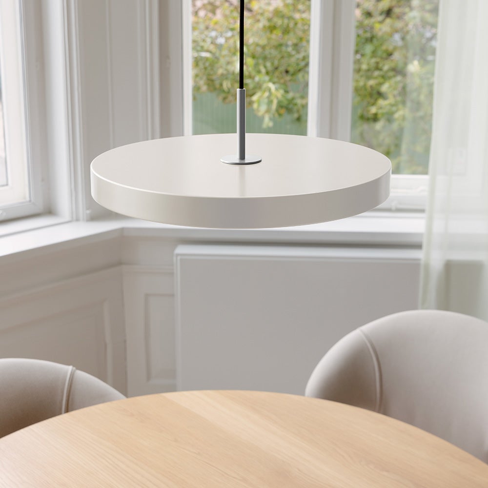 Asteria Pendellampa Medium Ø43 cm Pearl White