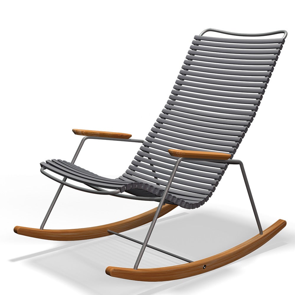 houe, click gungstol mörkgrå