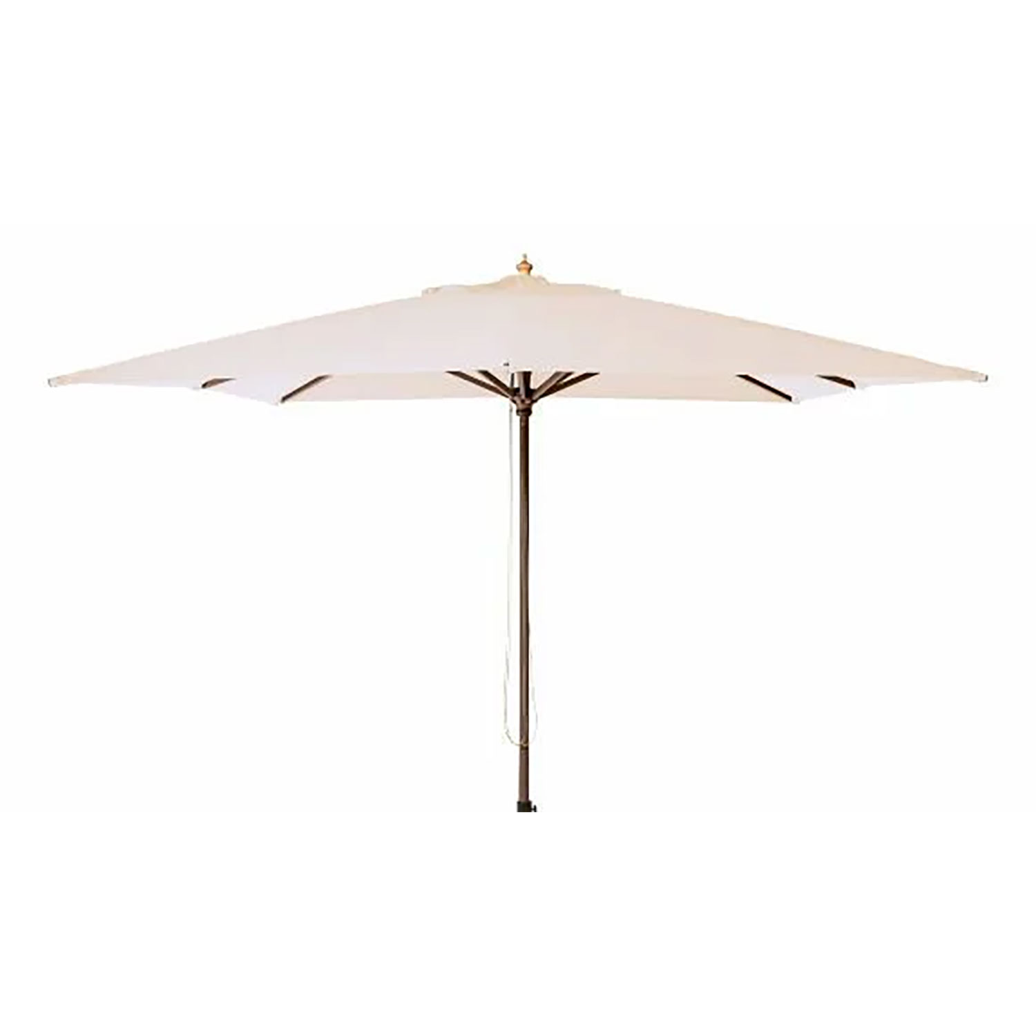 Cinas Alezio parasoll 300×300 cm trästomme offvit