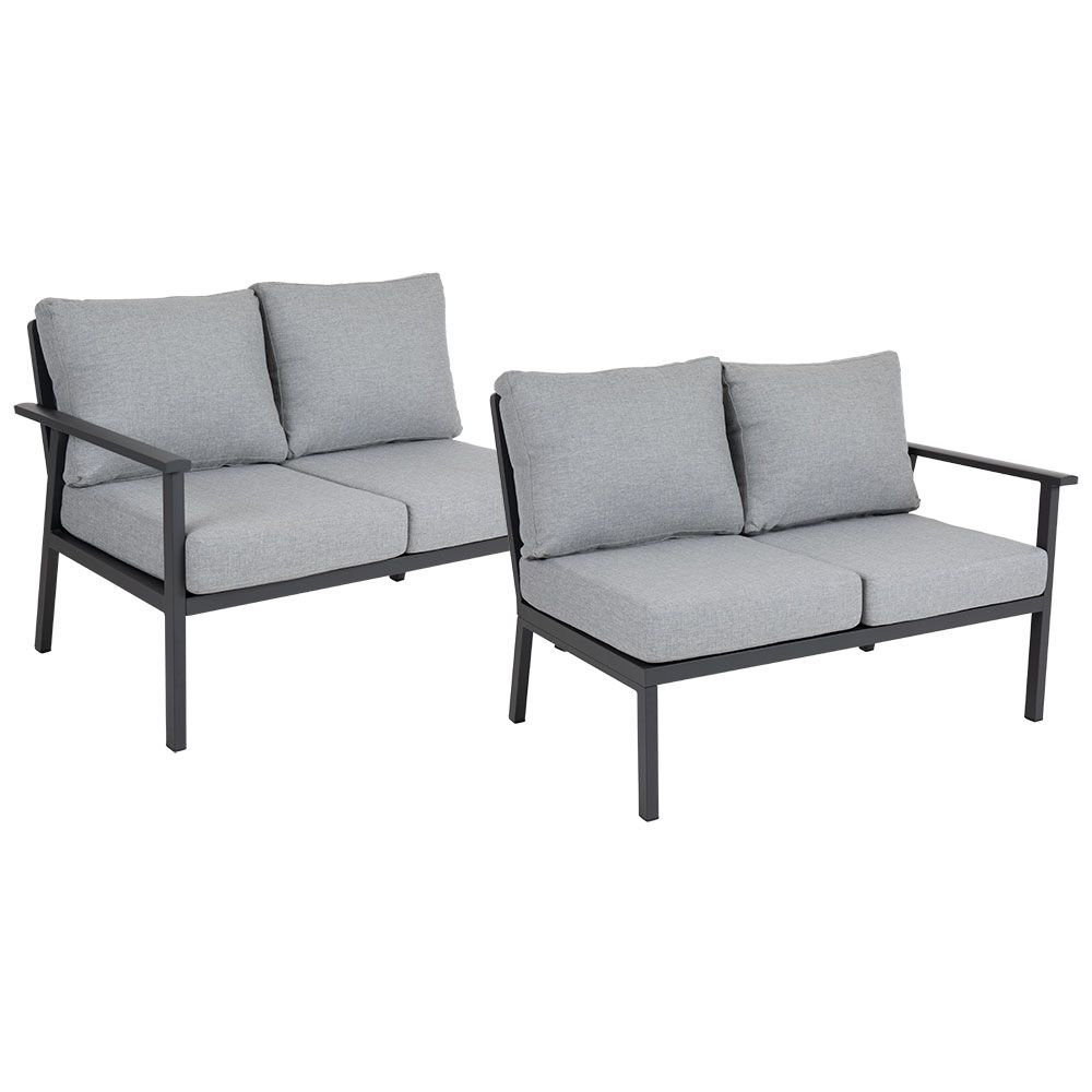 Samvaro avslut vänster+höger antracit / grå 