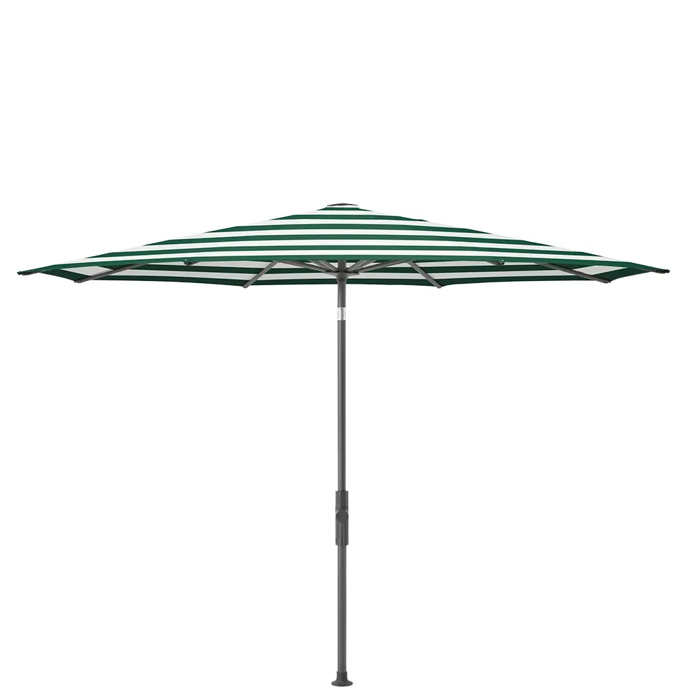 Glatz, Twist parasoll 330 cm anthracite Kat.5 589 Green Stripe
