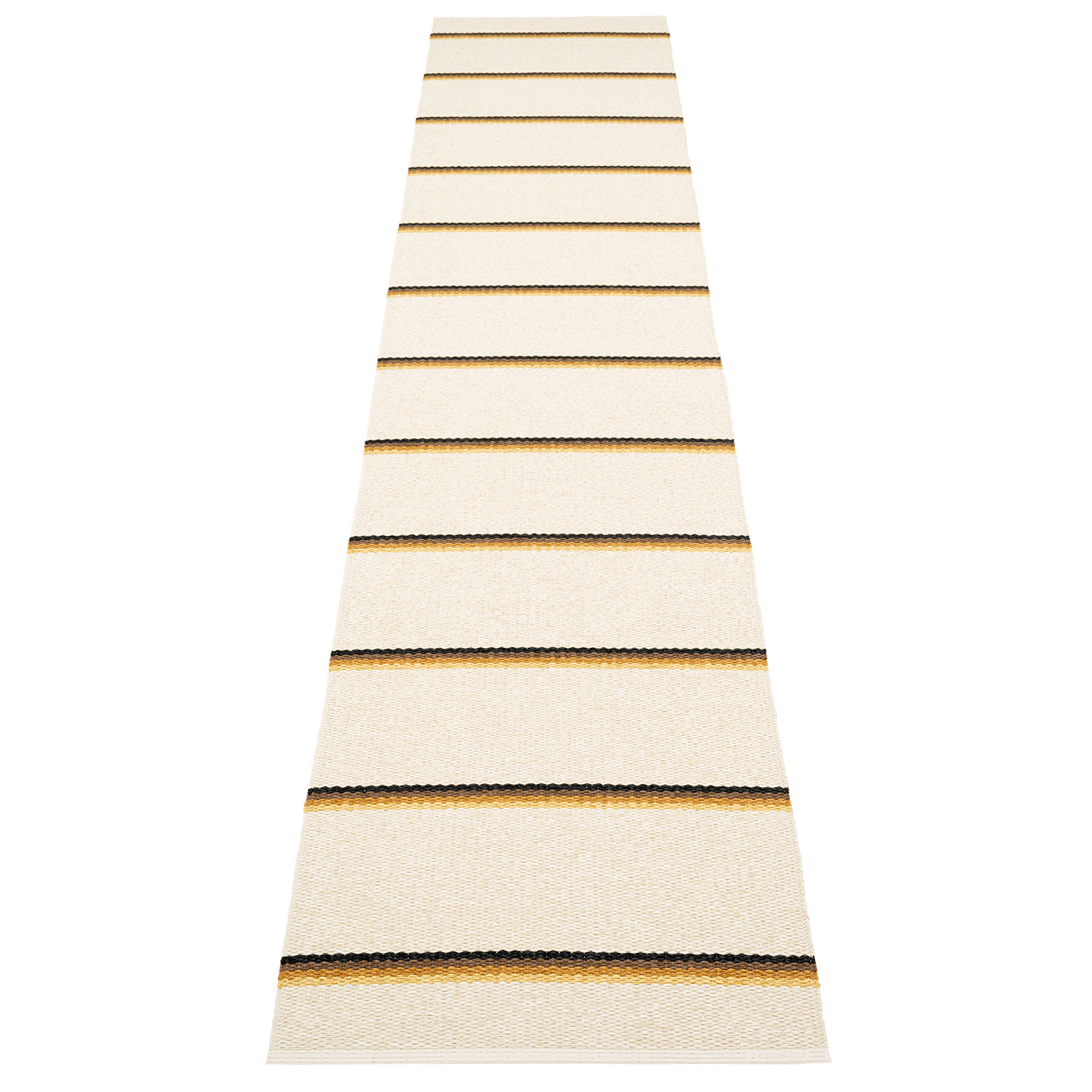 Pappelina Olle matta 70×360 cm ochre / background vanilla