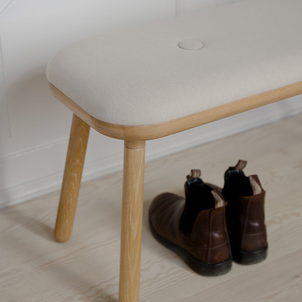 Paff Hög Bänk Ek/White Sands