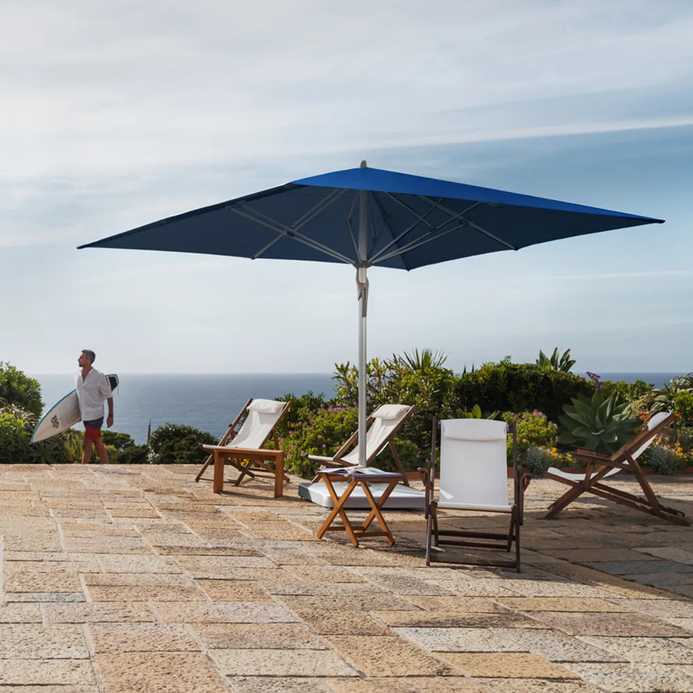 Fortello 300x300 cm parasoll alu Cat.5 645 Burgundy