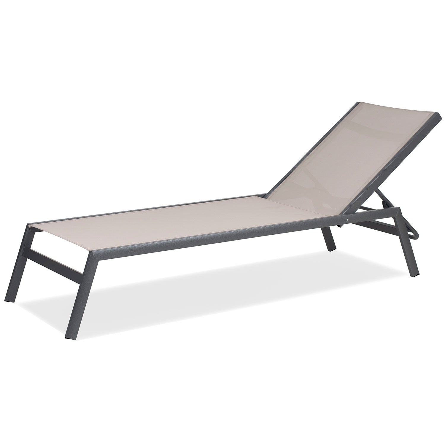 fiam, ocean solsäng anthracite/taupe aluminium