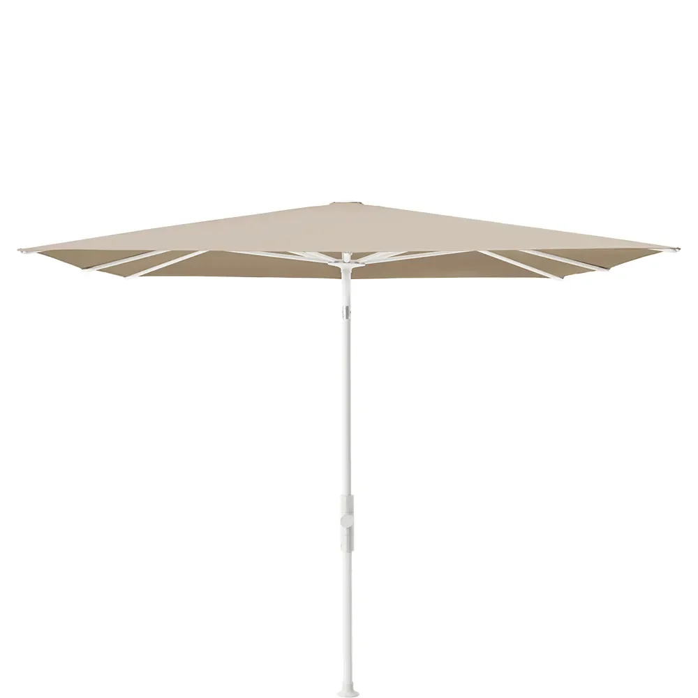 Glatz, Twist parasoll 240x240 cm matt white Kat.5 803 Linen
