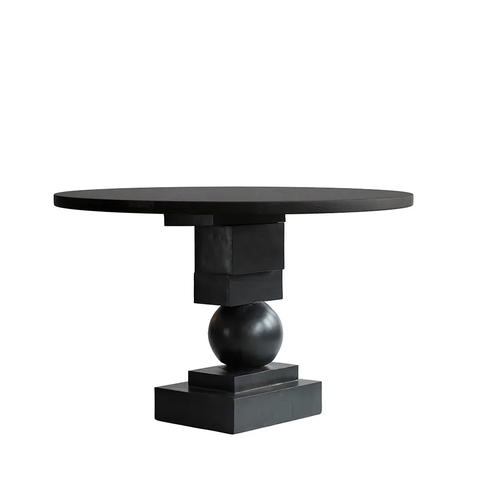 Artist Matbord Ø120 - Coffee Black Oak