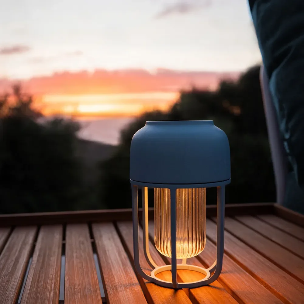 Portabel solcellslampa LIGHT No.1 Ice Blue 