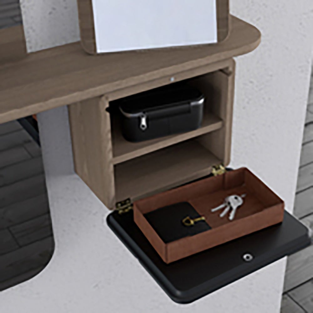 One More Look Spegel Ek/Anthracite Grey