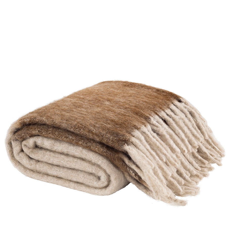 Artwood, Splendid Block Pläd Offwhite/Brown