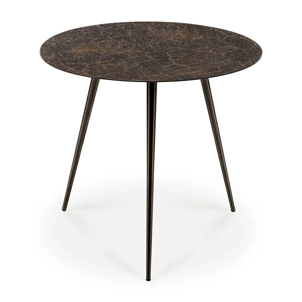 ethnicraft, luna soffbord ø50 cm whisky