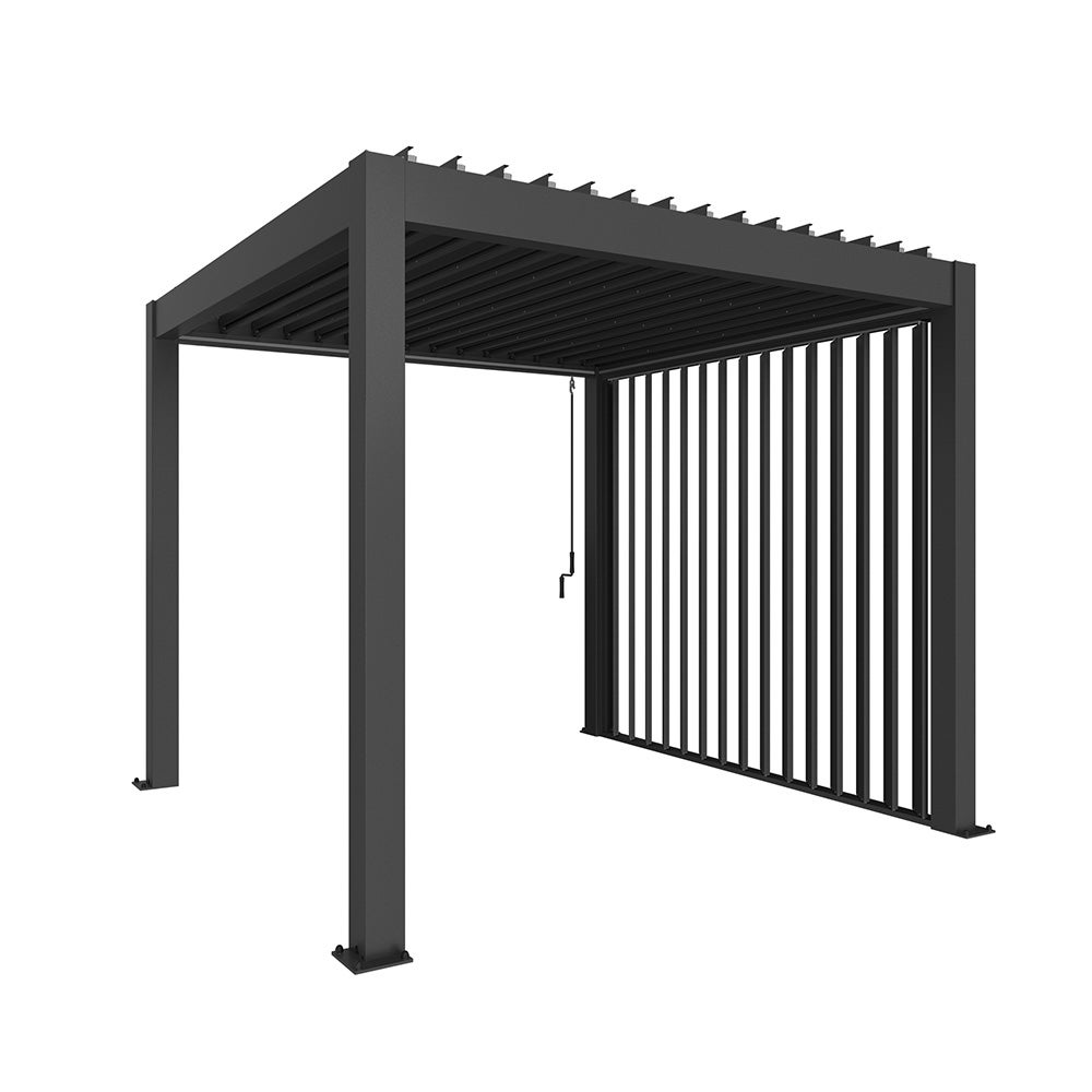 Biohort, Sidovägg galler till pergola 4m metallic dark grey