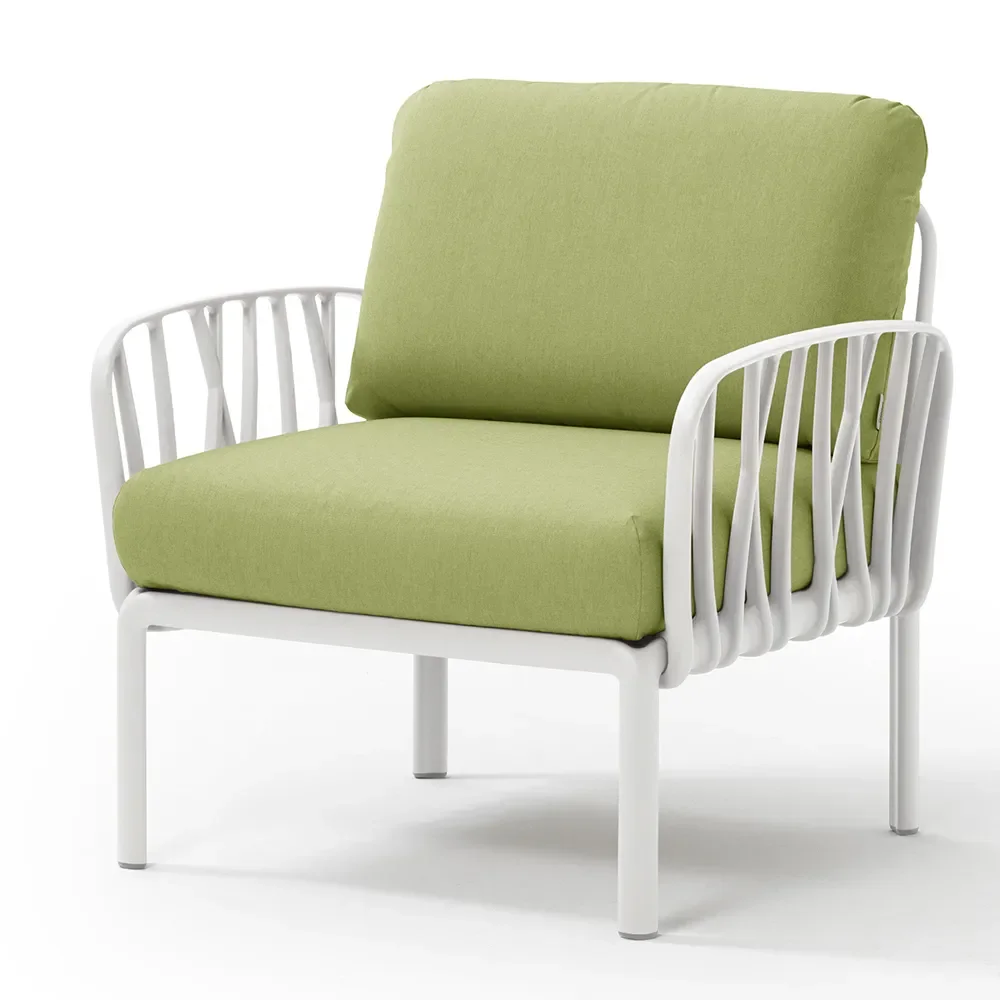 nardi, komodo fåtölj white - avocado sunbrella