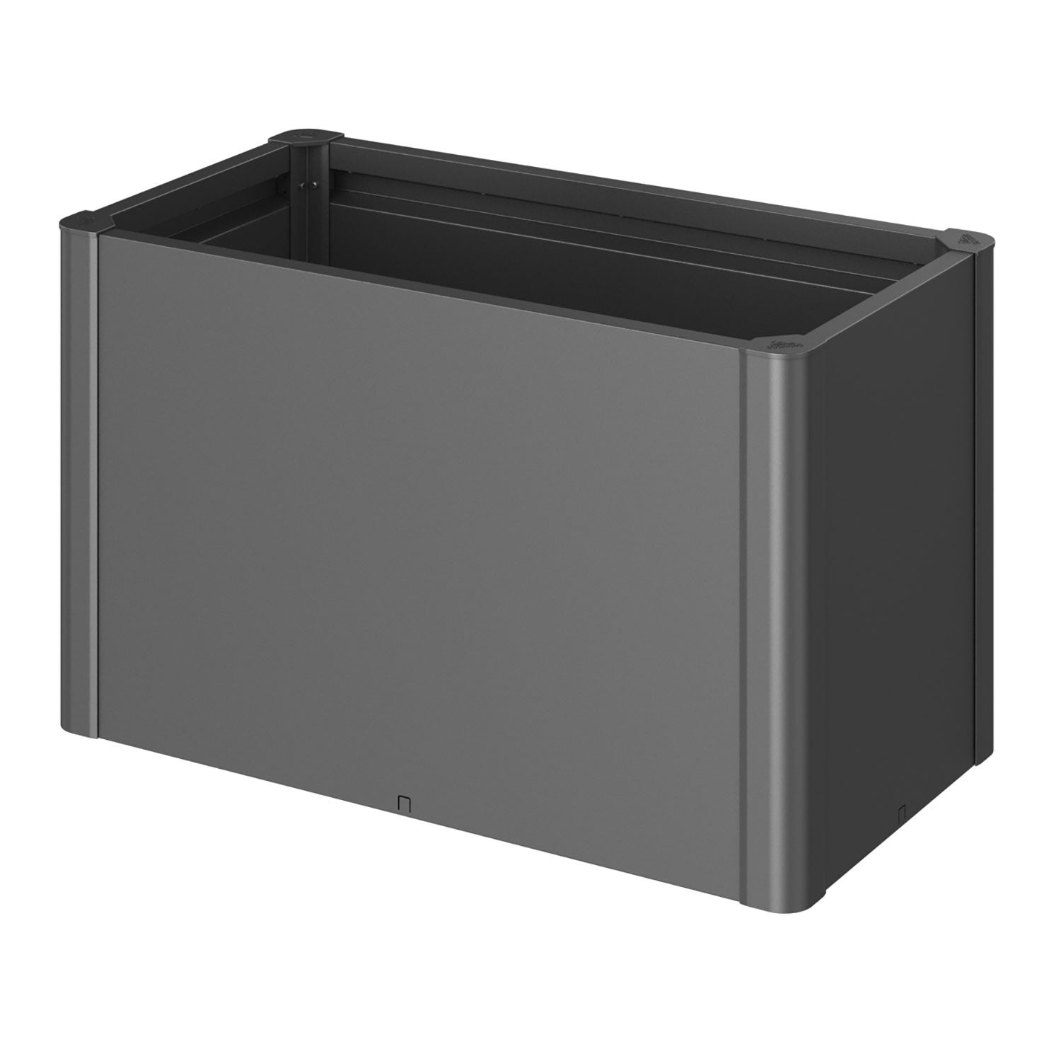 Belvedere planteringsbädd midi storlek 100 metallic mörkgrå