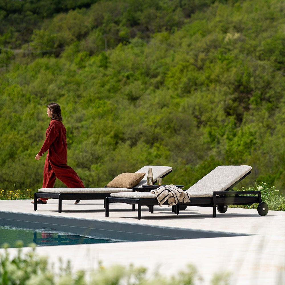 Jack Solsäng Black/Natural tunn dyna 