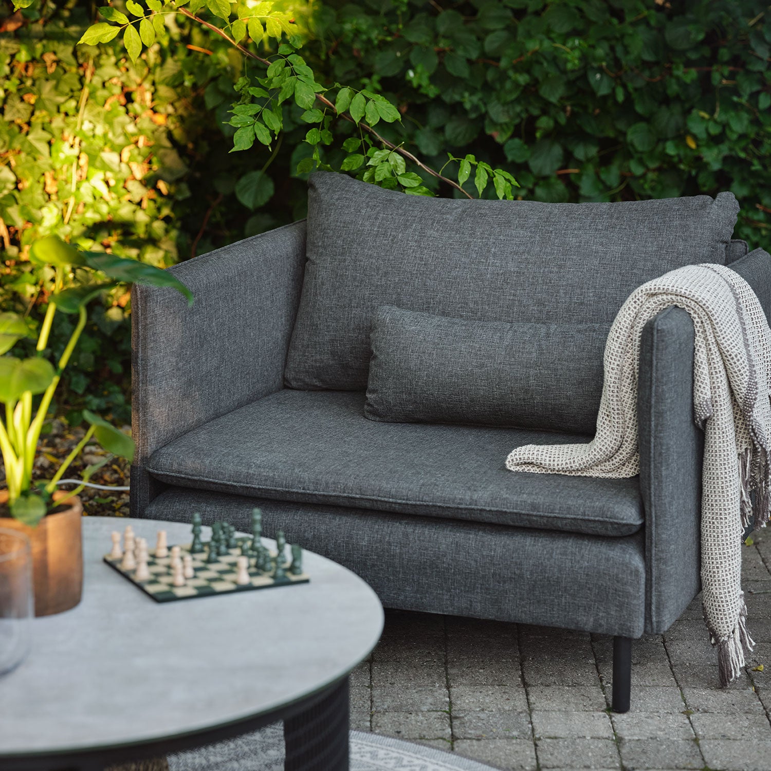 Callisto 1-sits soffa grå 