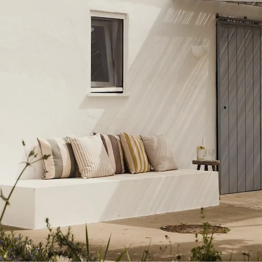 Alternativ bild 1 för Ferm Living - Strand Outdoor Cushion  - Kudde - Sand - W50 x H50 cm