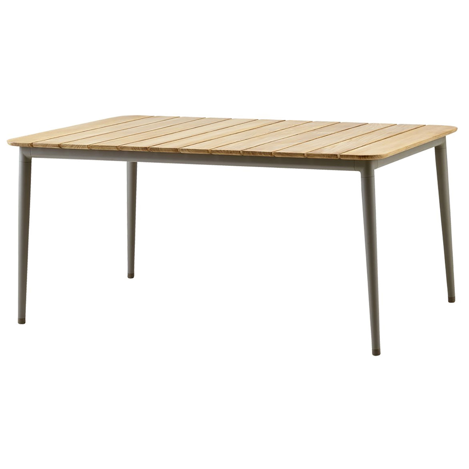 Produktfoto för Cane-line - Twist Sofabordunderstel - Stor - Bordsben - Light Grey, Aluminium - H44 cm