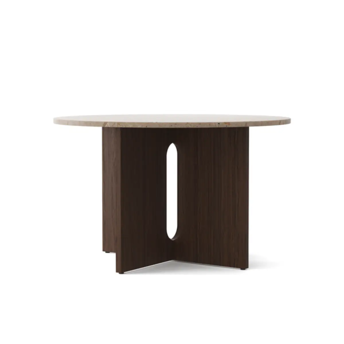 Audo CPH, Androgyne Matbord- Mörk Ek/ Sten Kunis Breccia - Ø120 cm