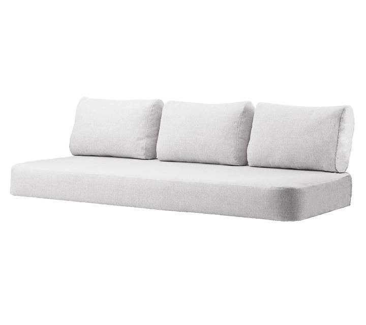 Cane-line, Sense/Moments 3-Pers. Soffa Indoor Dynset White