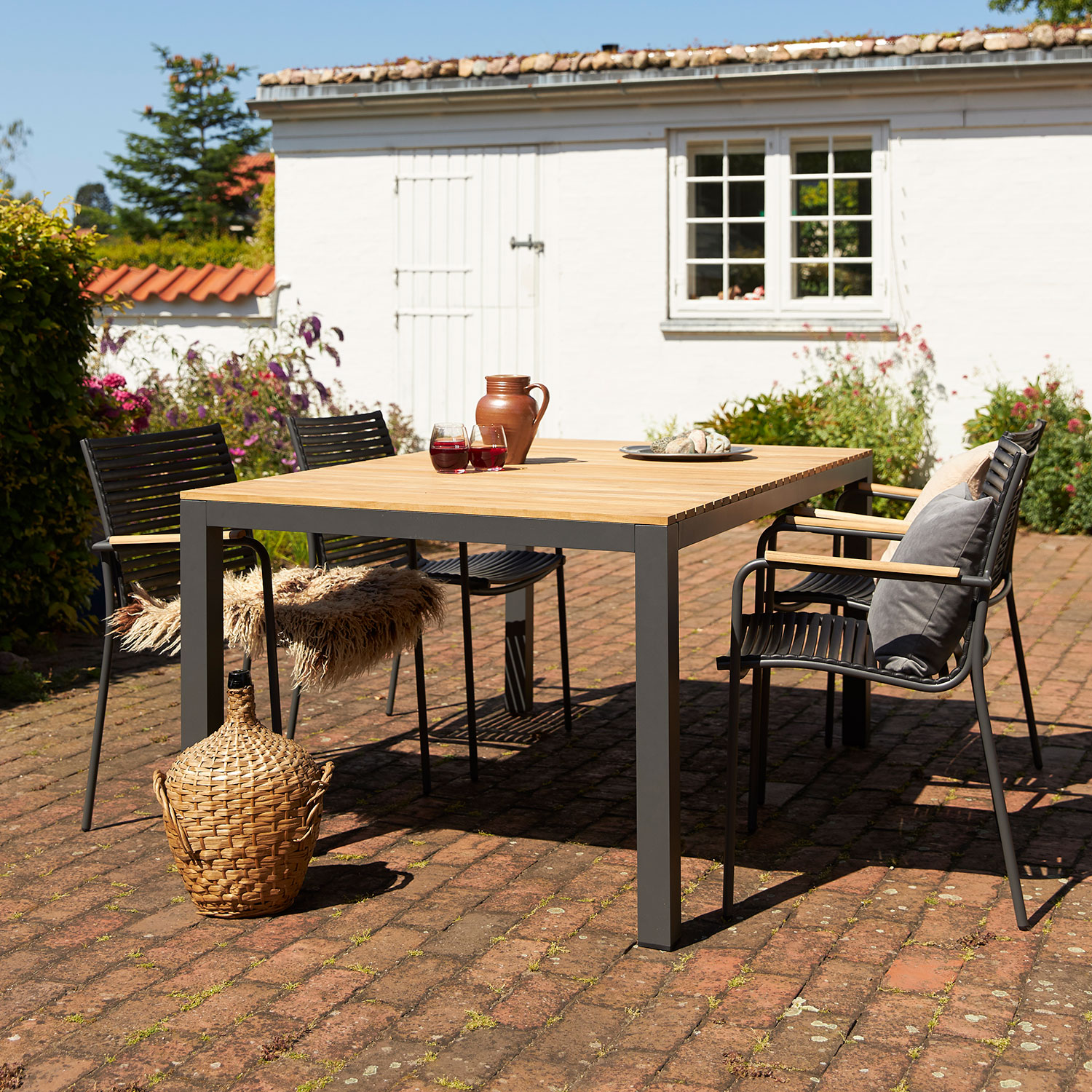 Alternativ bild 1 för Cinas, Mood extreme bord 100x167 cm antracit teak