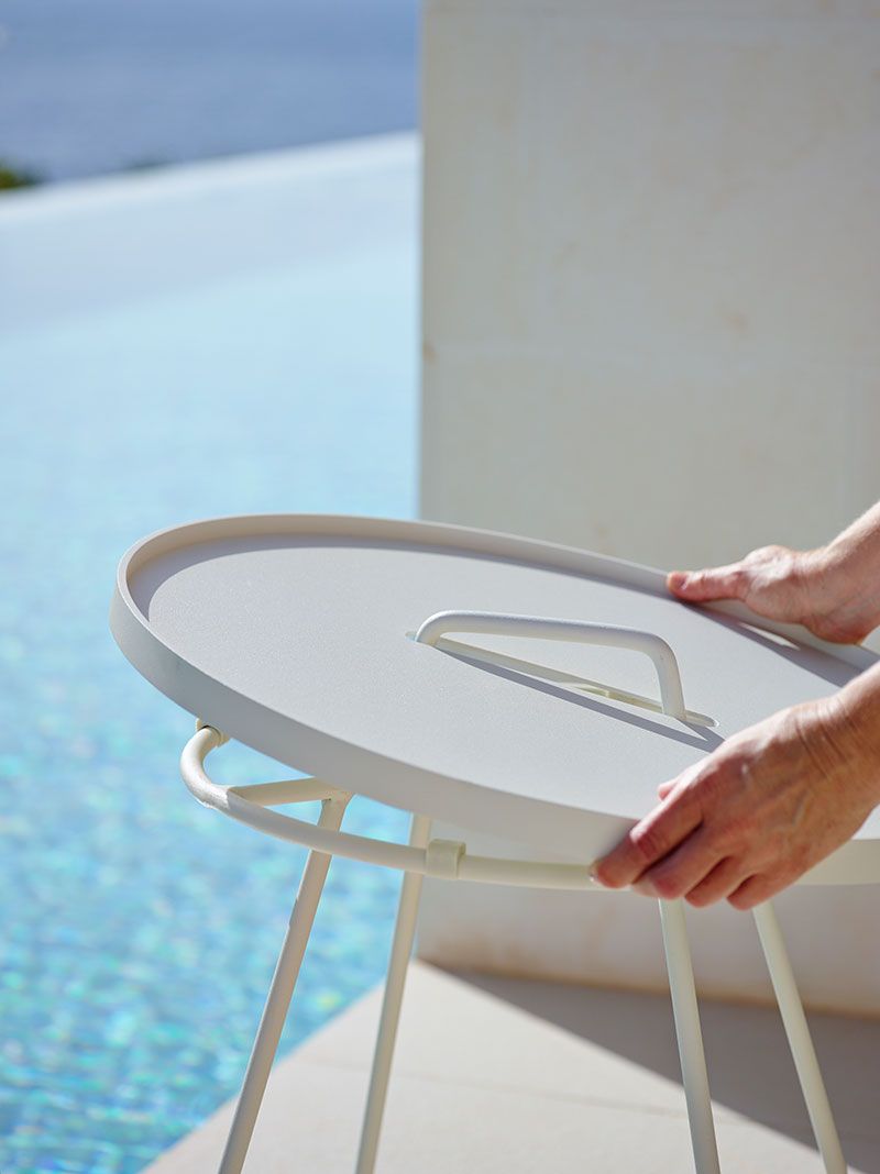 On-The-Move Sidobord 52 cm vitt