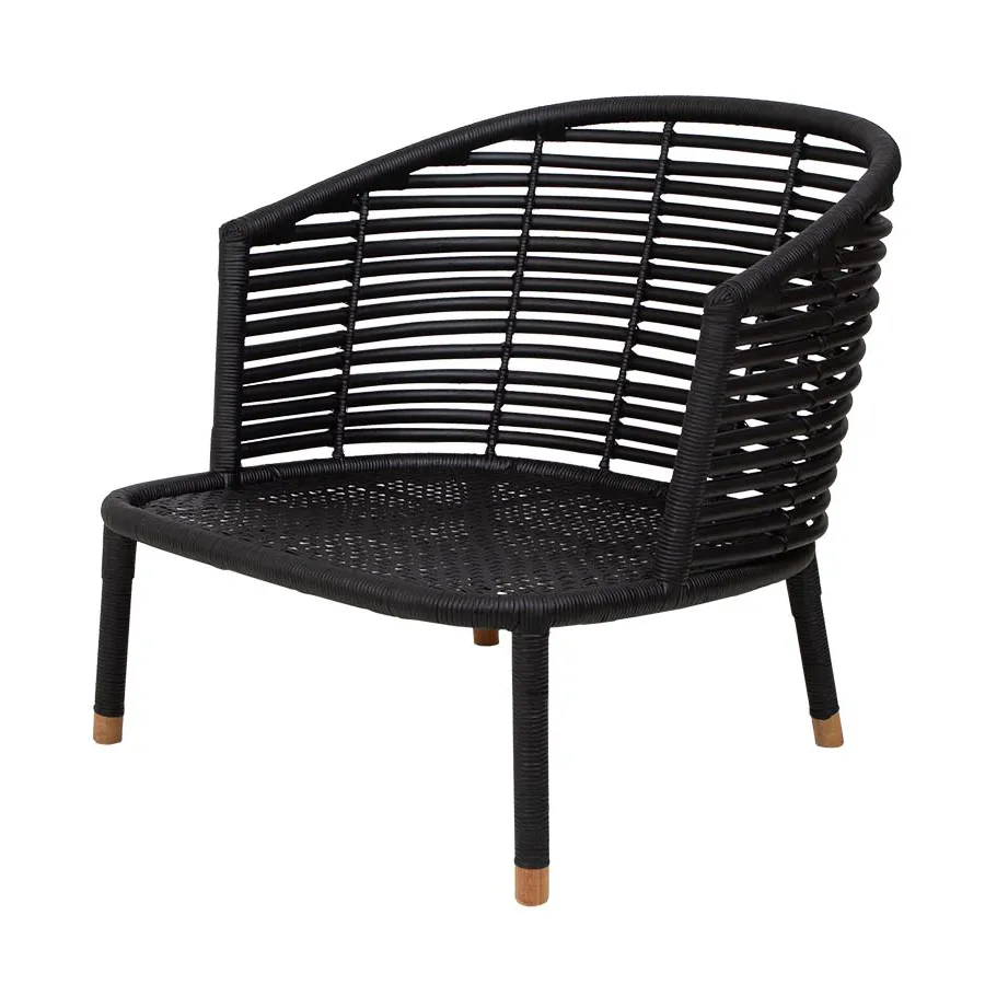 Sense loungefatölj INDOOR Black rattan