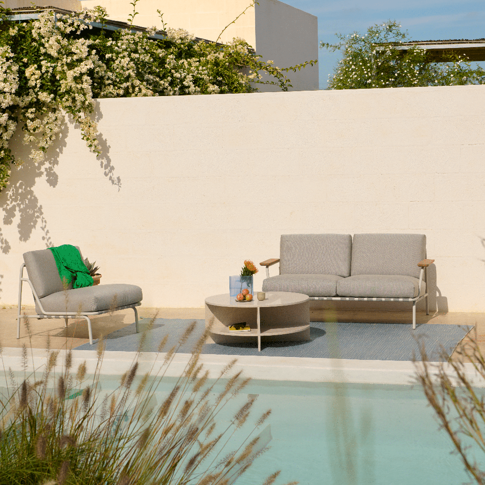 Loungesoffa Settle 2-seater Laze 1/Grey