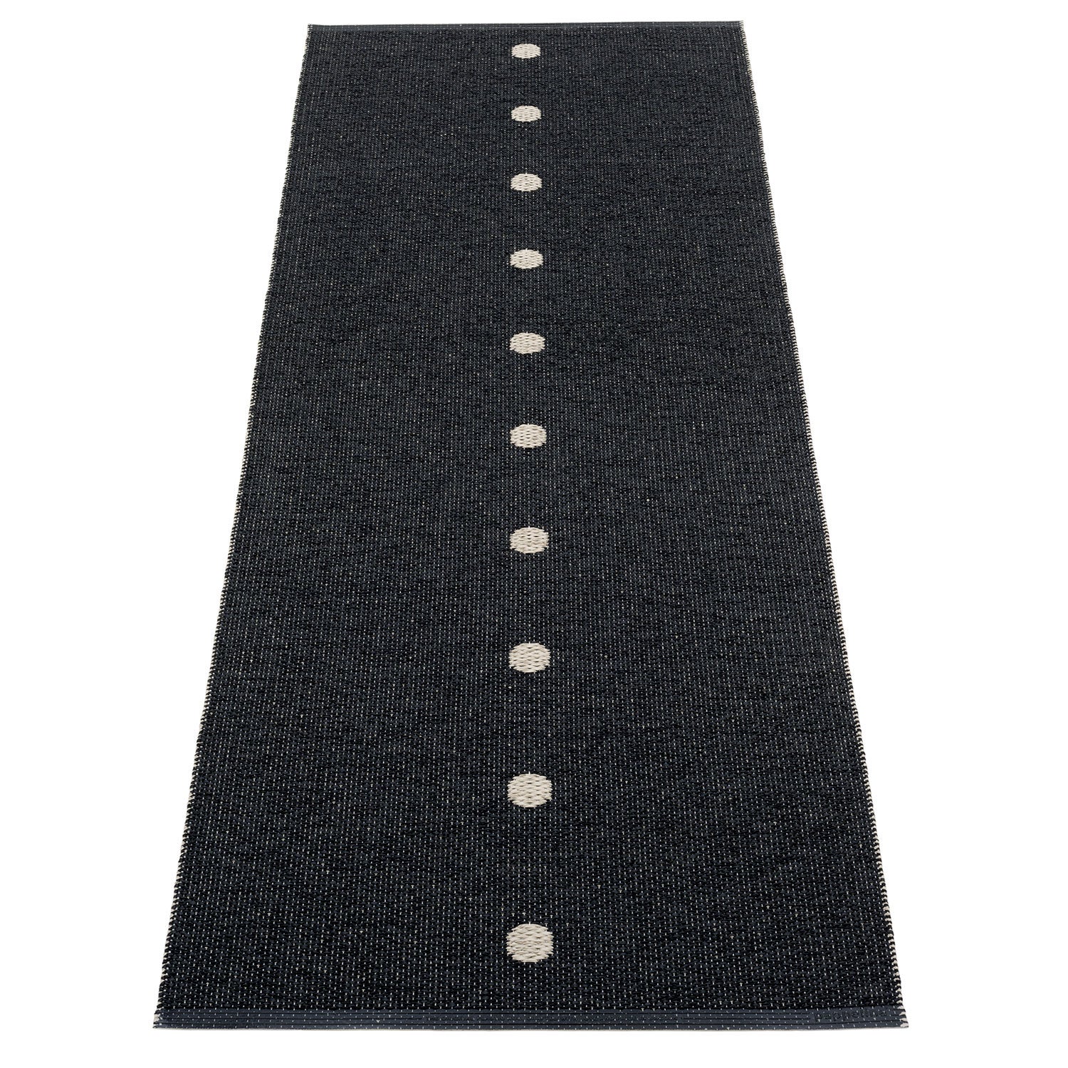 pappelina, peg matta 70x200 cm black / linen
